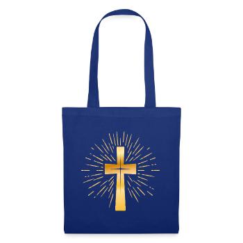 Church - Christian Cross - Christian Faith - Tote Bag - royal blue - Front