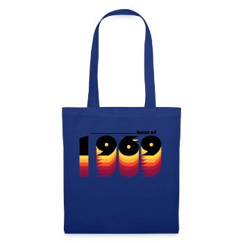 Vintage Retro Best of 1969, 56 Jahre - Stoffbeutel - Royalblau - Vorne