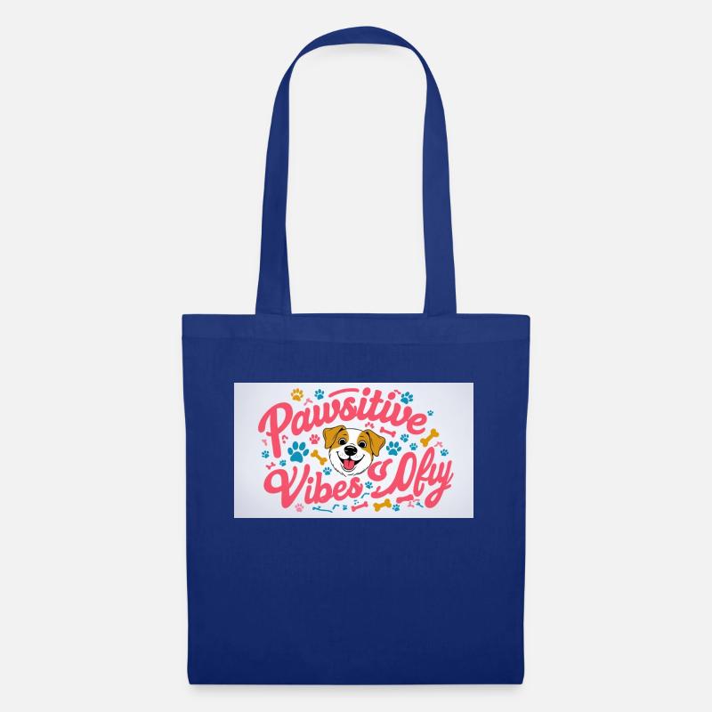 Hunde Design - Stoffbeutel - Royalblau