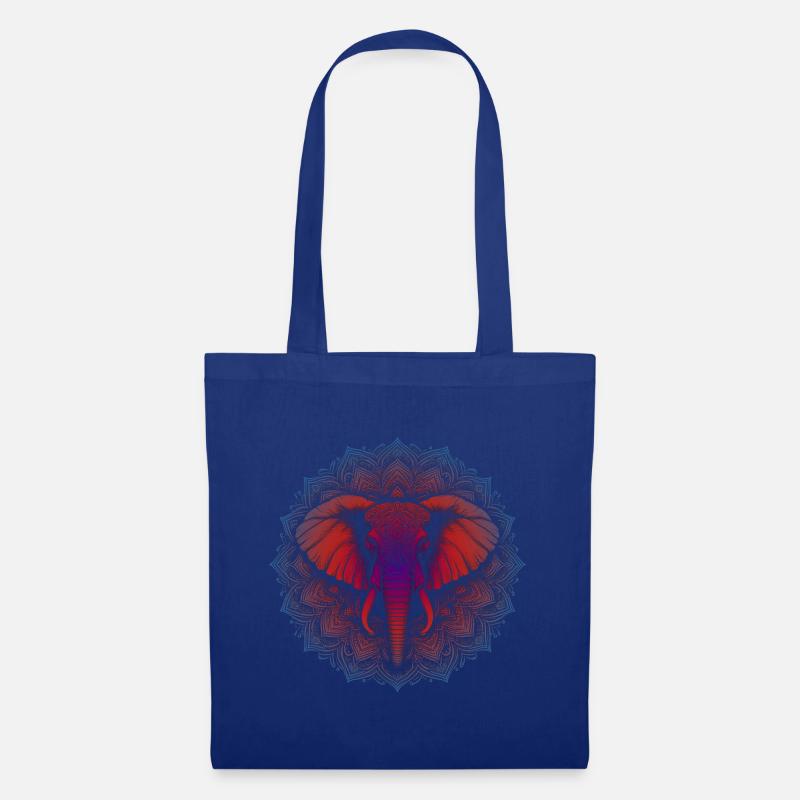 Trifecta Virtues Mandala - Tote Bag - royal blue