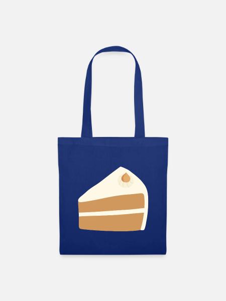 Nusskuchen-Scheiben-Design - Stoffbeutel - Royalblau
