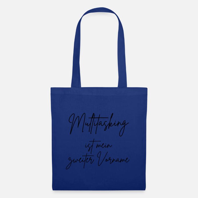 Multitasking ist mein zweiter Vorname - Stoffbeutel - Royalblau