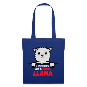 Je m’identifie comme un probllama Cool Lama Problem Spruch - Sac en tissu - bleu royal - Devant