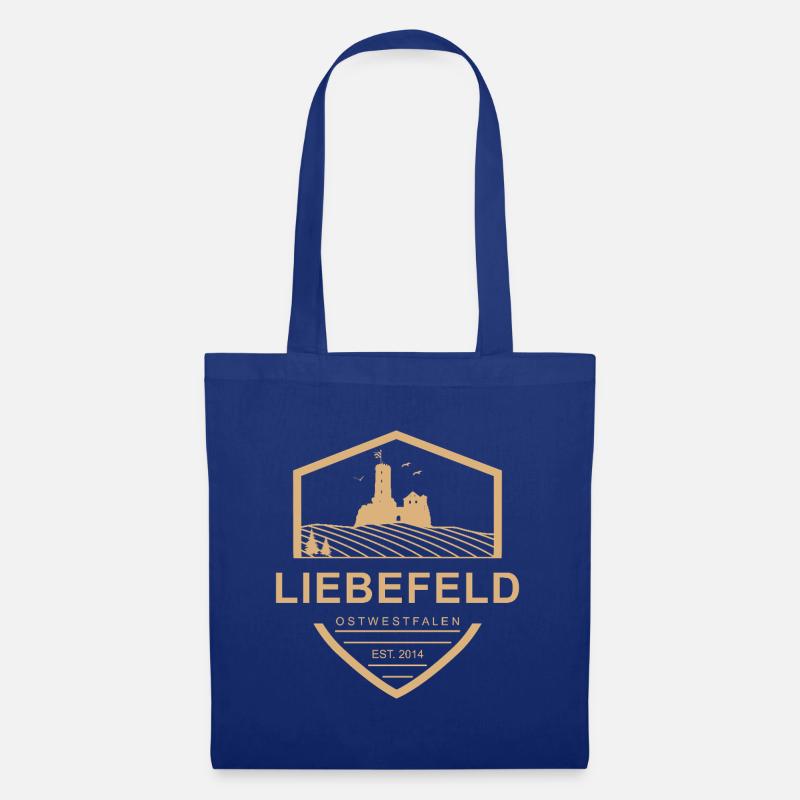 Liebefeld ❤ Burgwappen - Stoffbeutel - Royalblau