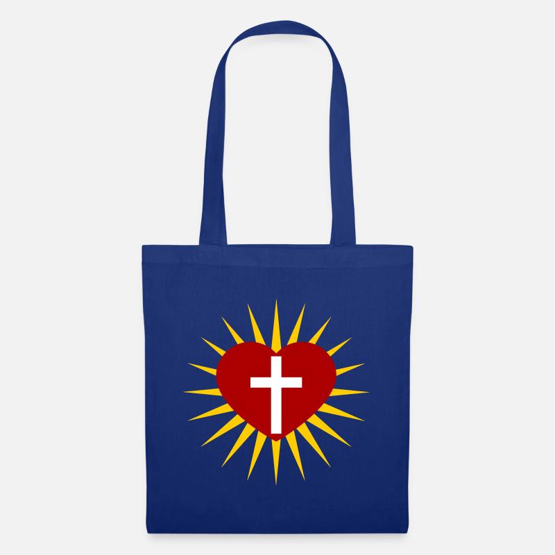 Kreuz - Stoffbeutel - Royalblau