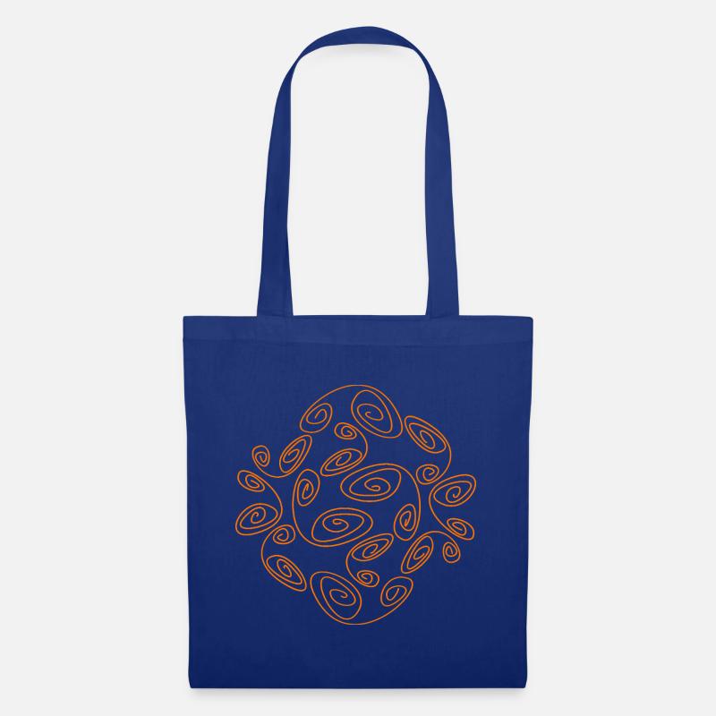 Abstraktes Design von Cean - Stoffbeutel - Royalblau
