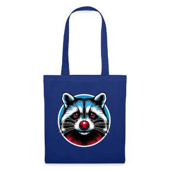 Racoon - Je suis venu pour rester - Sac en tissu - bleu royal - Devant