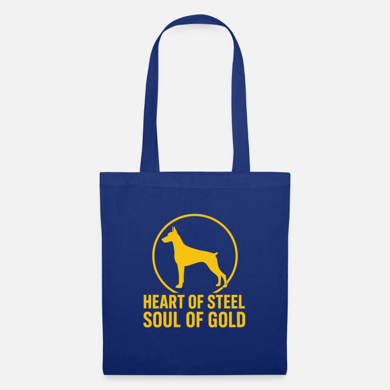 Conception de doberman pour de véritables amants - Sac en tissu - bleu royal