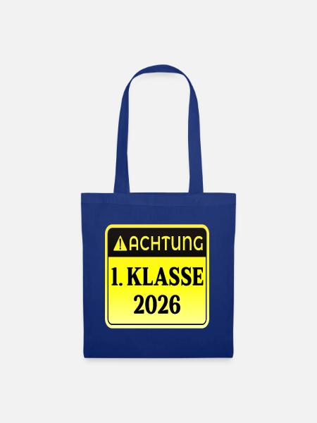 EINSCHULUNG Grundschule 2026 - Stoffbeutel - Royalblau
