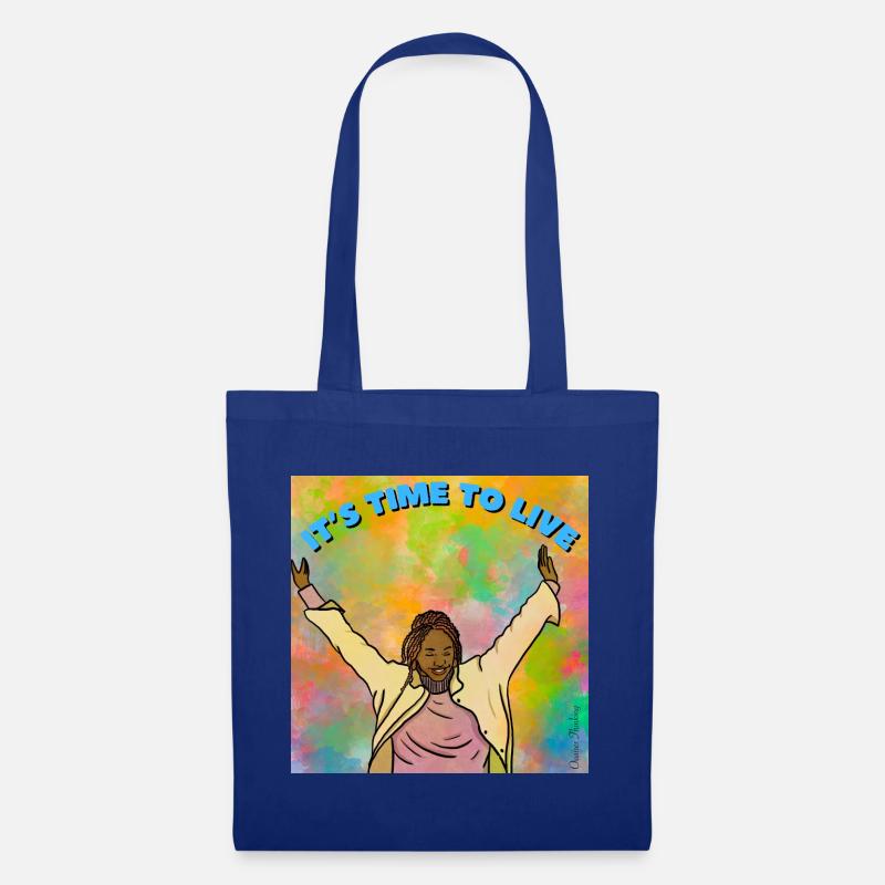 It's time to live - Tote Bag - royal blue