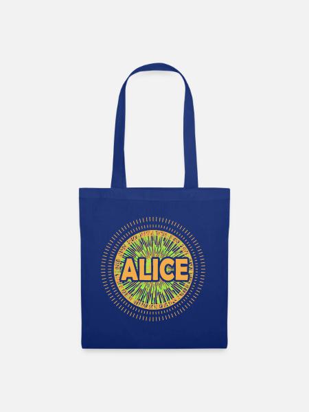 Geschenkidee Alice - Stoffbeutel - Royalblau
