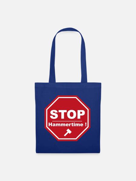 Stopp Hammertime - Stoffbeutel - Royalblau