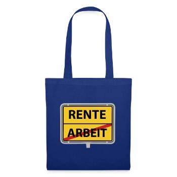 Panneau du lieu de travail de pension - Sac en tissu - bleu royal - Devant