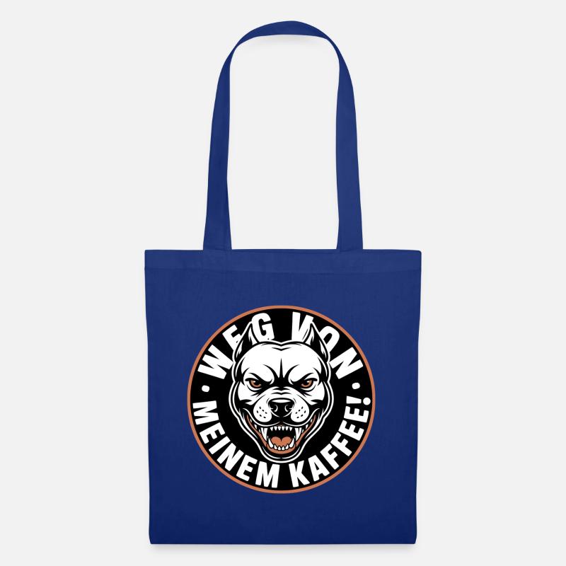 Wütender Hund Kaffee Logo - Stoffbeutel - Royalblau
