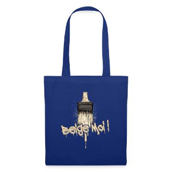 BEIGE-MOI ! (amour, peinture) - Sac en tissu - bleu royal - Devant