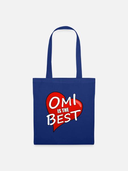 OMI IS THE BEST - Stoffbeutel - Royalblau