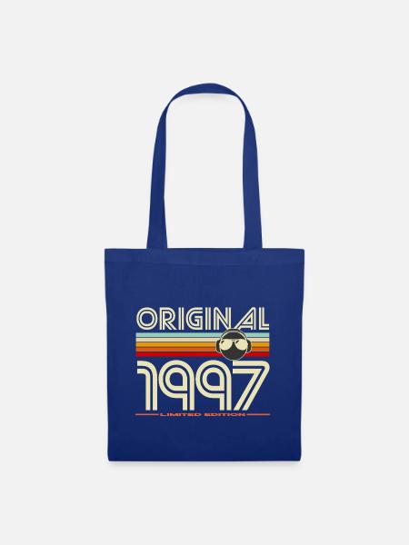 Original 1997: Retro-Kopfhörer - Stoffbeutel - Royalblau