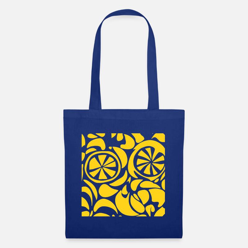 Lemon Pattern Shirt Cute Summer Fruit Aesthetic - Tote Bag - royal blue