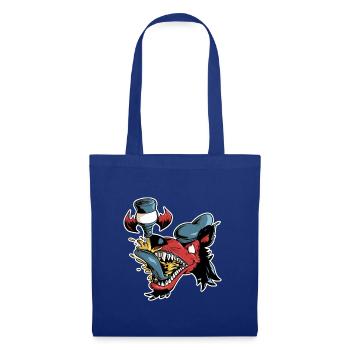 Wolf and flying beer - Tote Bag - royal blue - Front