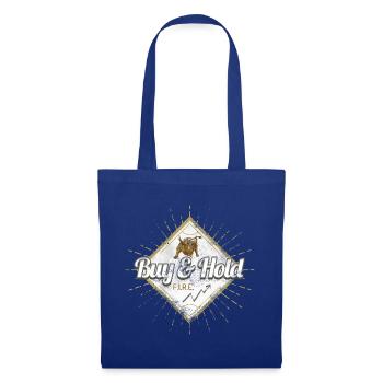 Conception d’achat et de conservation pour investisseur et trader - Sac en tissu - bleu royal - Devant