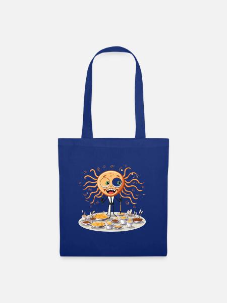 Sonnenchef mit Ramen-Schalen - Stoffbeutel - Royalblau