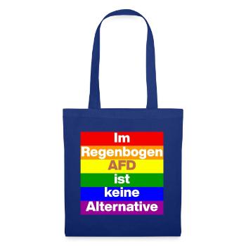 IM REGENBOGEN AFD IST KEINE ALTERNATIVE, NO NZS - Stoffbeutel - Royalblau - Vorne