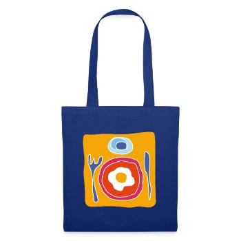 Colorful Fried Egg – Pop Illustration - Tote Bag - royal blue - Front