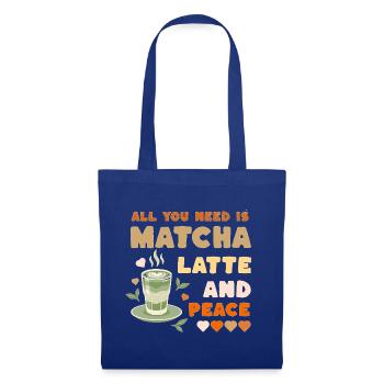 Matcha Latte Design - Tote Bag - royal blue - Front