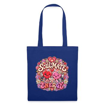 Soulmate Energy – Süße Herzfreunde - Stoffbeutel - Royalblau - Vorne