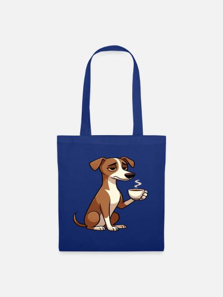 Whippet Windhund Whippets Windhundbesitzer - Stoffbeutel - Royalblau