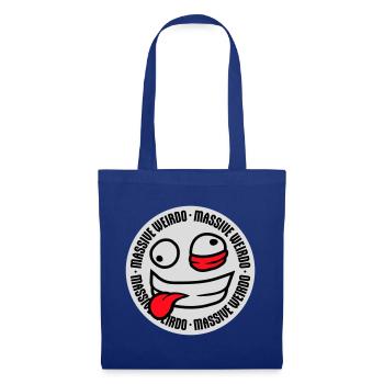 Massive weirdo Komischer Weirdo Lustig Spruch Logo - Stoffbeutel - Royalblau - Vorne