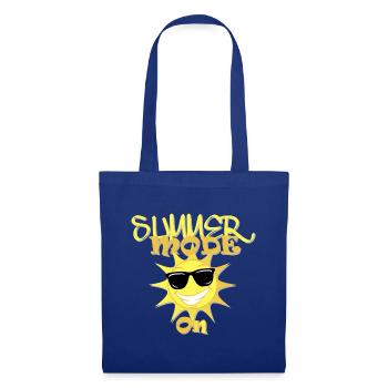 Summer Mode on - Stoffbeutel - Royalblau - Vorne