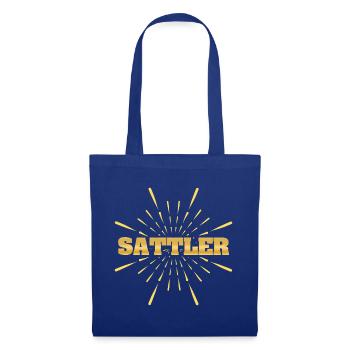 Beruf Sattler - Stoffbeutel - Royalblau - Vorne