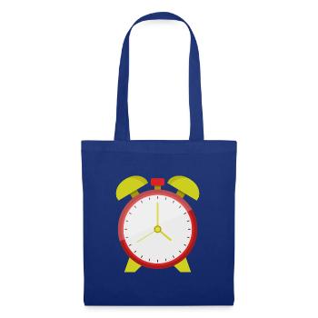 Wecker - Stoffbeutel - Royalblau - Vorne