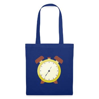 Wecker - Stoffbeutel - Royalblau - Vorne