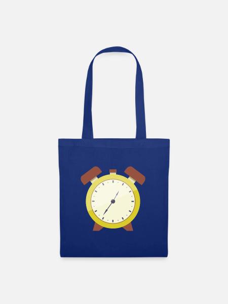 Wecker - Stoffbeutel - Royalblau