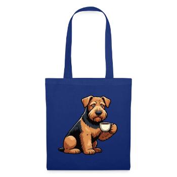Airedale Terrier Airedales Airedaleliebhaber - Stoffbeutel - Royalblau - Vorne