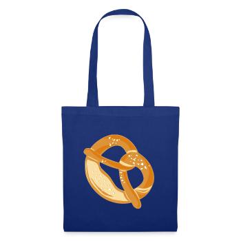 Brezel - Stoffbeutel - Royalblau - Vorne