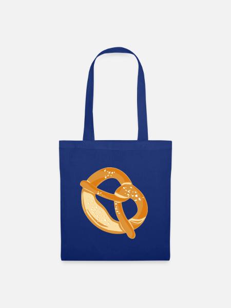 Brezel - Stoffbeutel - Royalblau