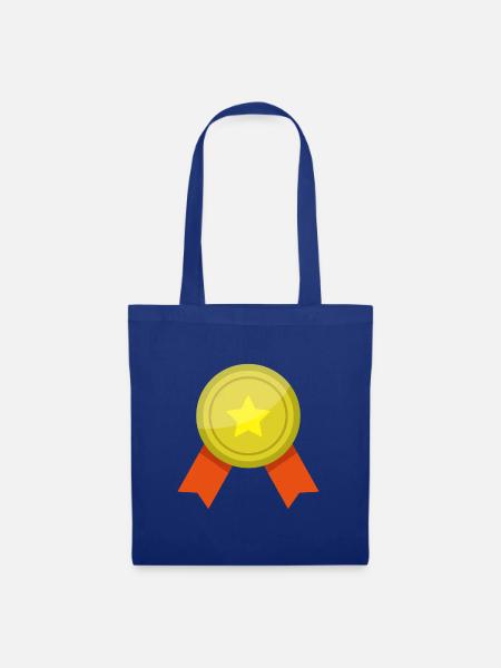 Medaille - Stoffbeutel - Royalblau