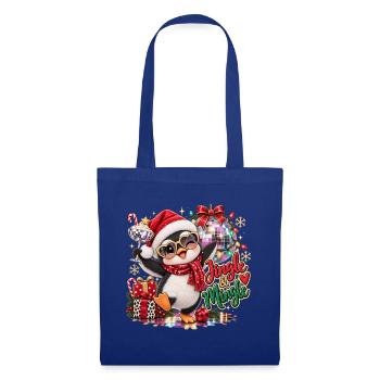 Penguin Jingle & Mingle Fest - Stoffbeutel - Royalblau - Vorne