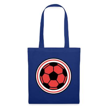 Fussball Ball Kreis Logo - Stoffbeutel - Royalblau - Vorne