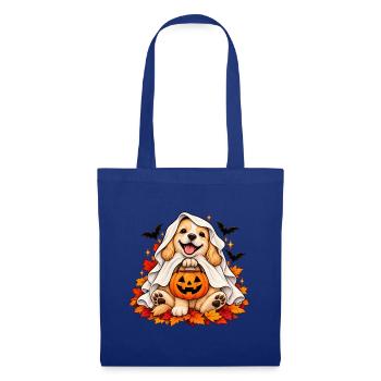 Süßer Geisterhund Halloween - Stoffbeutel - Royalblau - Vorne