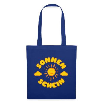 Sonnenschein Sonne Retro Gute Laune Sommer Spruch - Stoffbeutel - Royalblau - Vorne