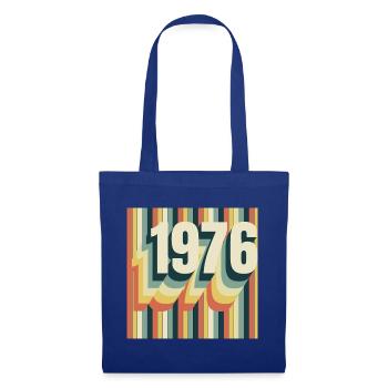 Vintage 1976 - Stoffbeutel - Royalblau - Vorne
