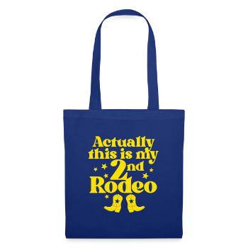 Mein zweites Rodeo - Stoffbeutel - Royalblau - Vorne