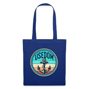 Usedom - Ostsee - Insel - Deutschland - Germany - Stoffbeutel - Royalblau - Vorne