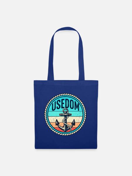 Usedom - Ostsee - Insel - Deutschland - Germany - Stoffbeutel - Royalblau