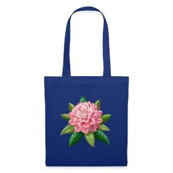 Rhododendronblüte - Stoffbeutel - Royalblau - Vorne