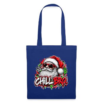  Chill Bro Entspannter Weihnachtsmann Mit - Stoffbeutel - Royalblau - Vorne